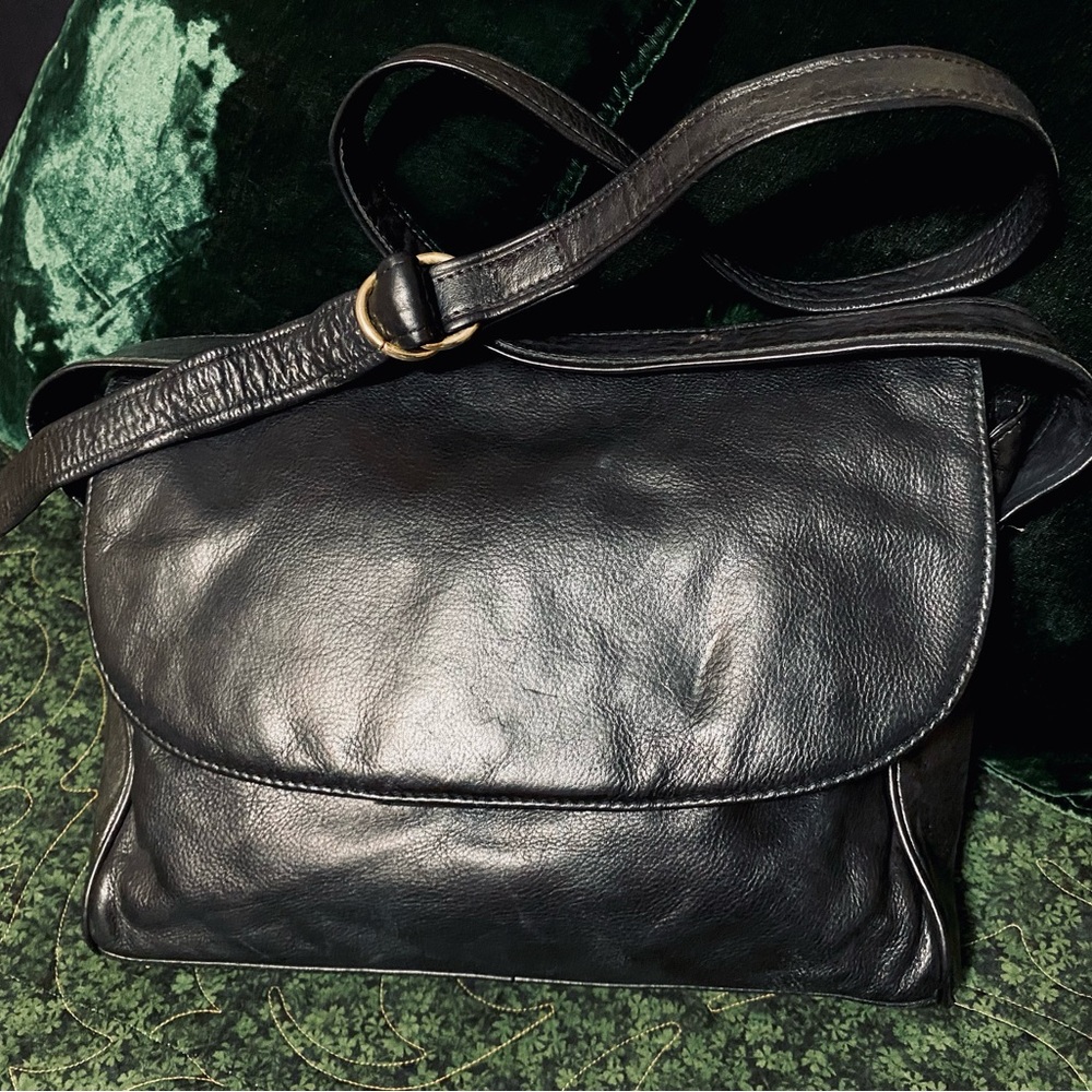 Genuine Leather Bag, Black